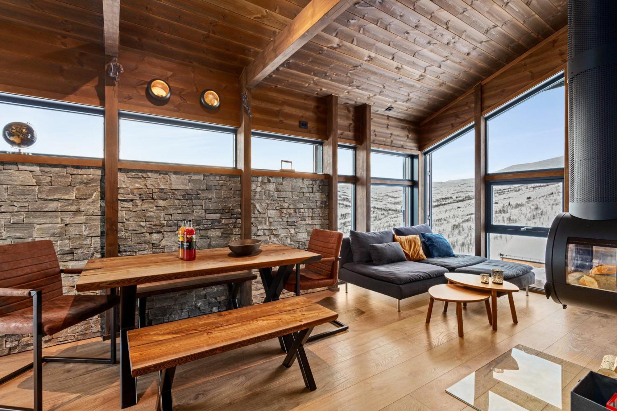 Exclusive Mountain Cabin With Spectacular Views At The Top Of Hodlekve With Possibility Of Extra Unit 송달 외부 사진
