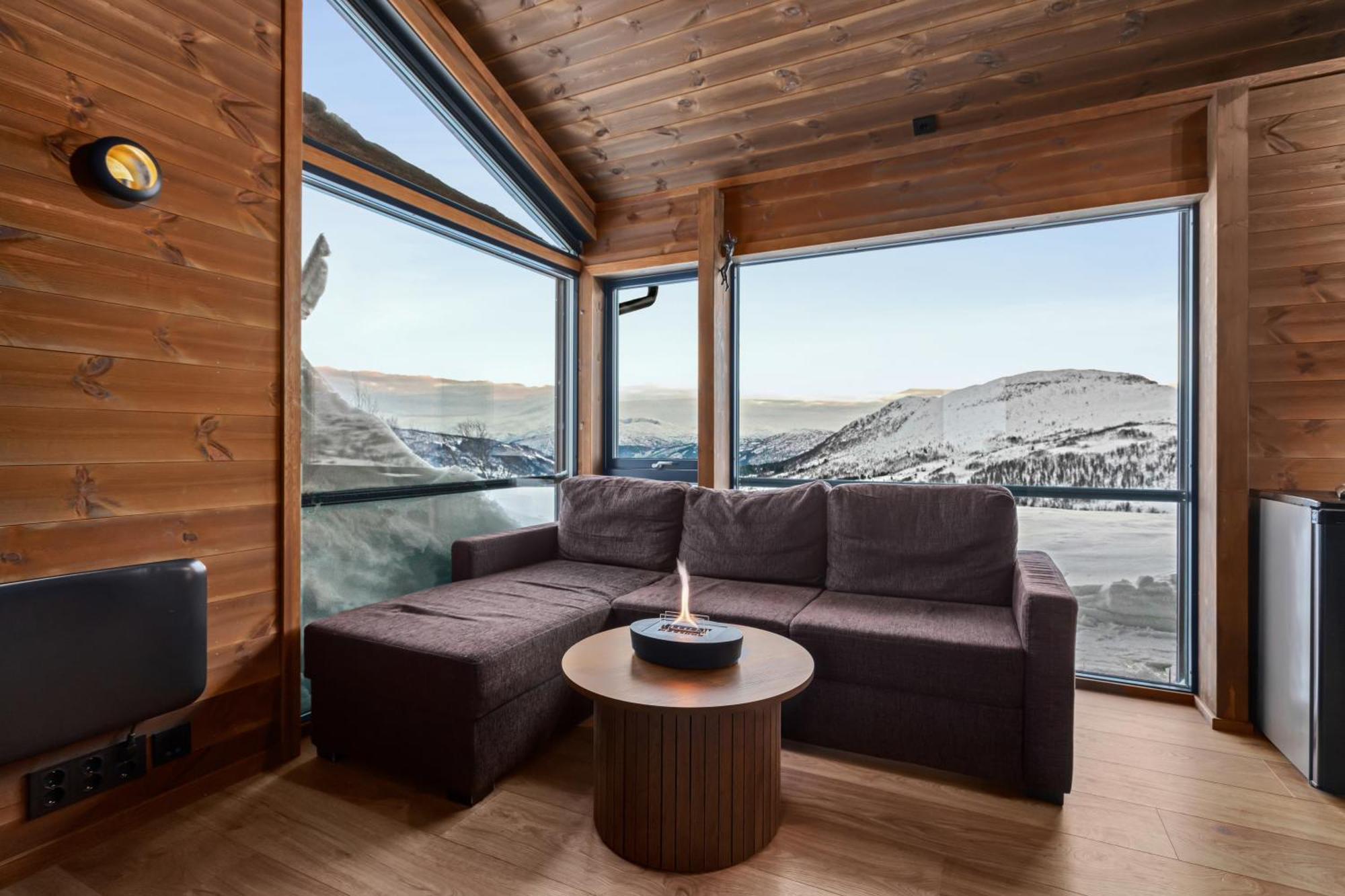 Exclusive Mountain Cabin With Spectacular Views At The Top Of Hodlekve With Possibility Of Extra Unit 송달 외부 사진