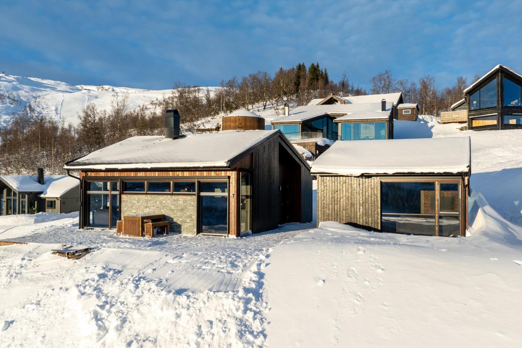 Exclusive Mountain Cabin With Spectacular Views At The Top Of Hodlekve With Possibility Of Extra Unit 송달 외부 사진